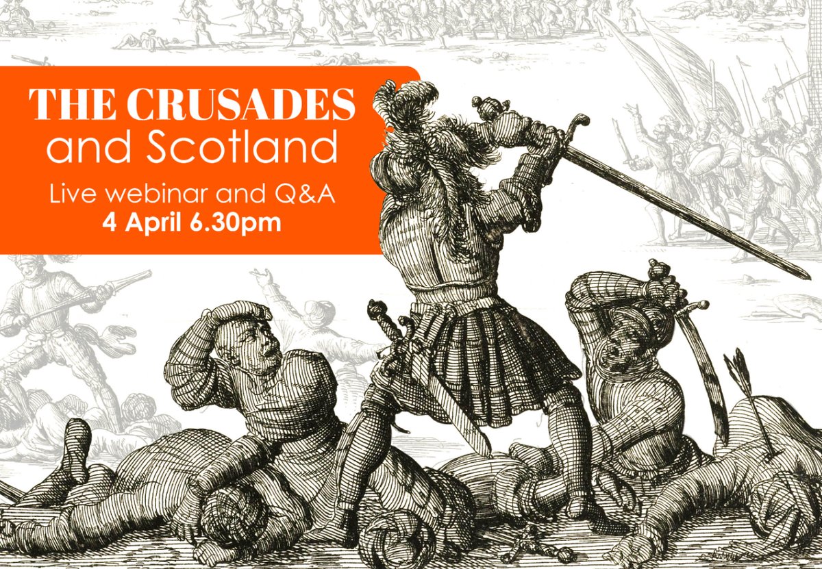 Discover stories of The Crusades in our expert webinar on 4 April, including James IV's crusade fleet, the Knights Templar and Knights Hospitaller in Scotland, and the two Gaelic poets that went on the Fifth Crusade. Book now: us06web.zoom.us/webinar/regist… Hurry, places are limited! ⏰