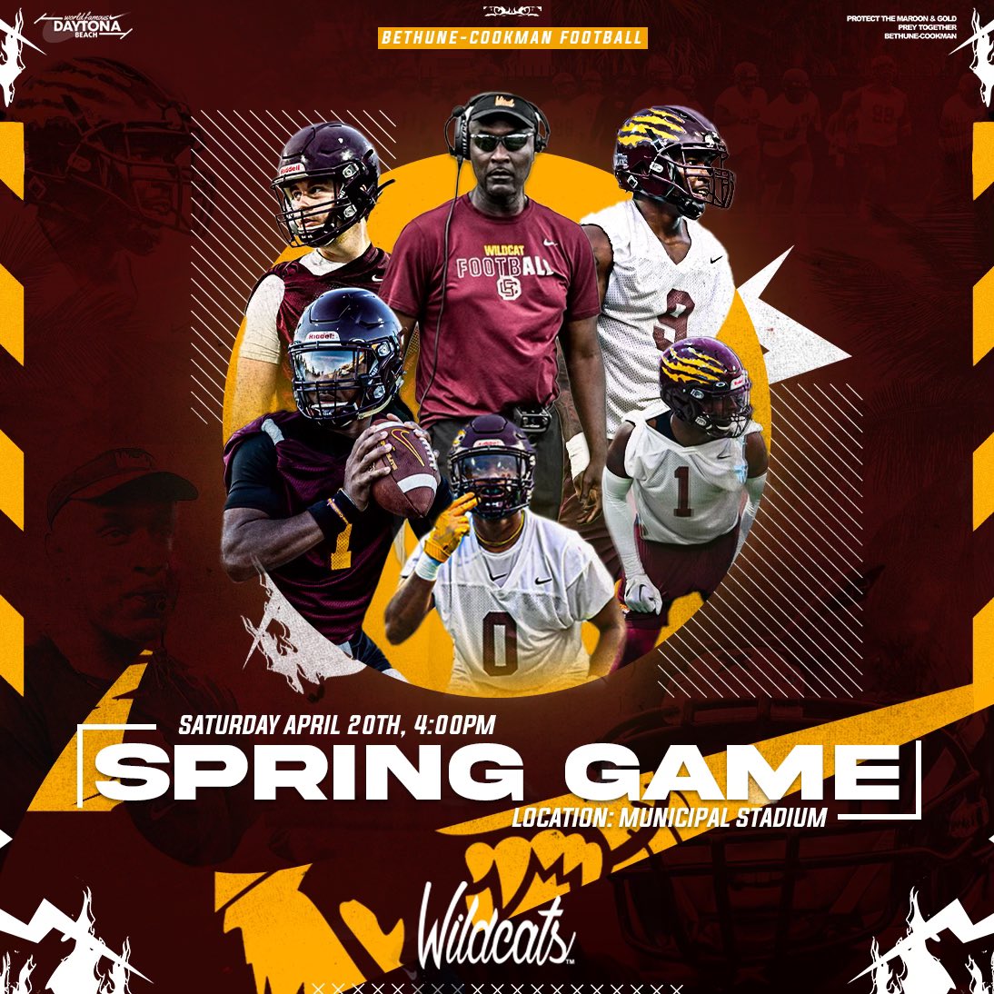 Come see what we are building in Daytona Beach! April 20th, save the date. #PreyTogether #HailWildcats #RiseToGreatness