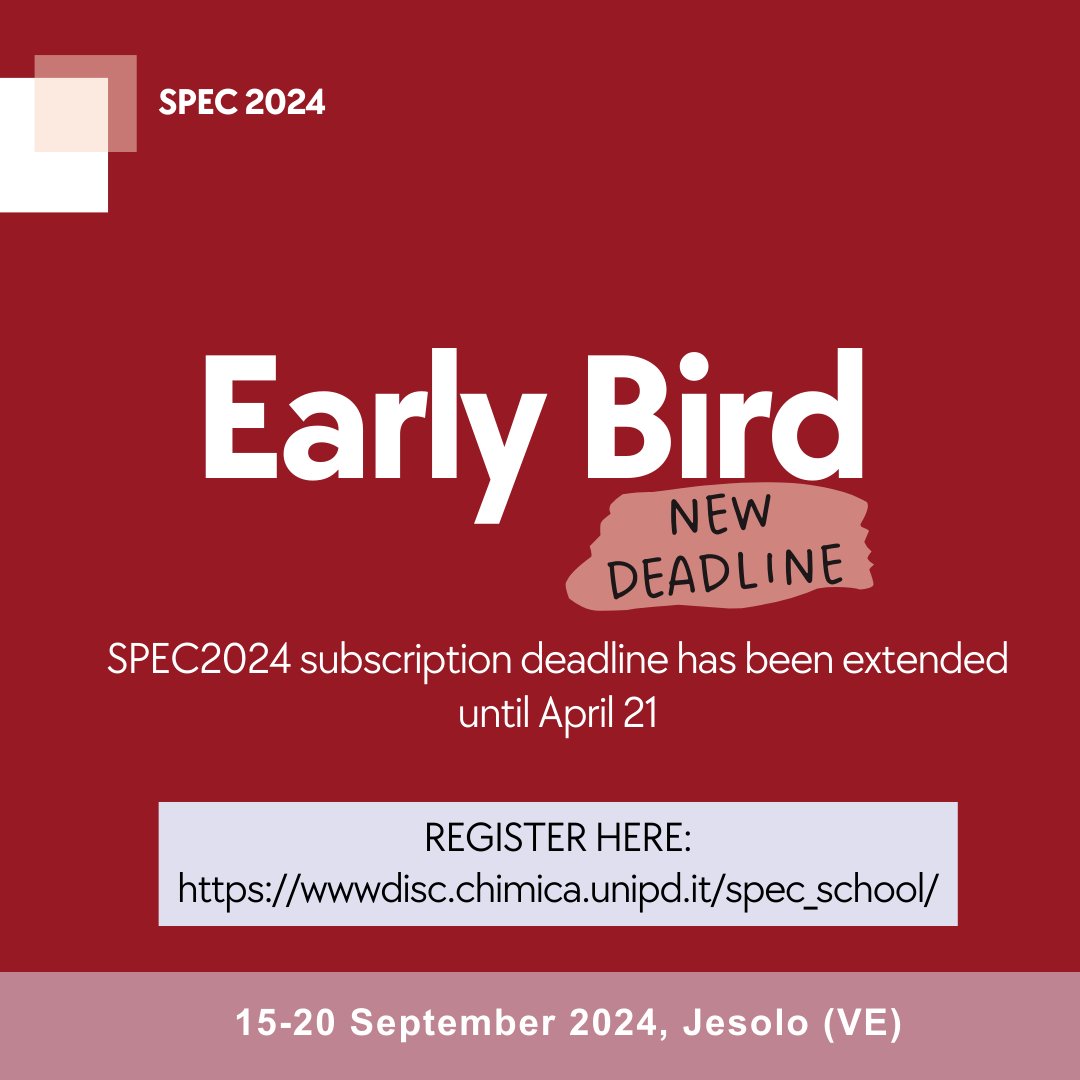 SPECSchool24's tweet photo. 🔥Great news! You now have until April 21 to subscribe! Make sure you don't miss out on the final opportunity to take advantage of the special Early-Bird discount! 
👉Visit https://t.co/poPaSQR5Ii for more information. https://t.co/SIqb6Ocqbv