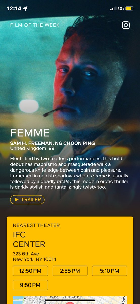 36. Femme #mubigo #ifc #britishcinema #rainday