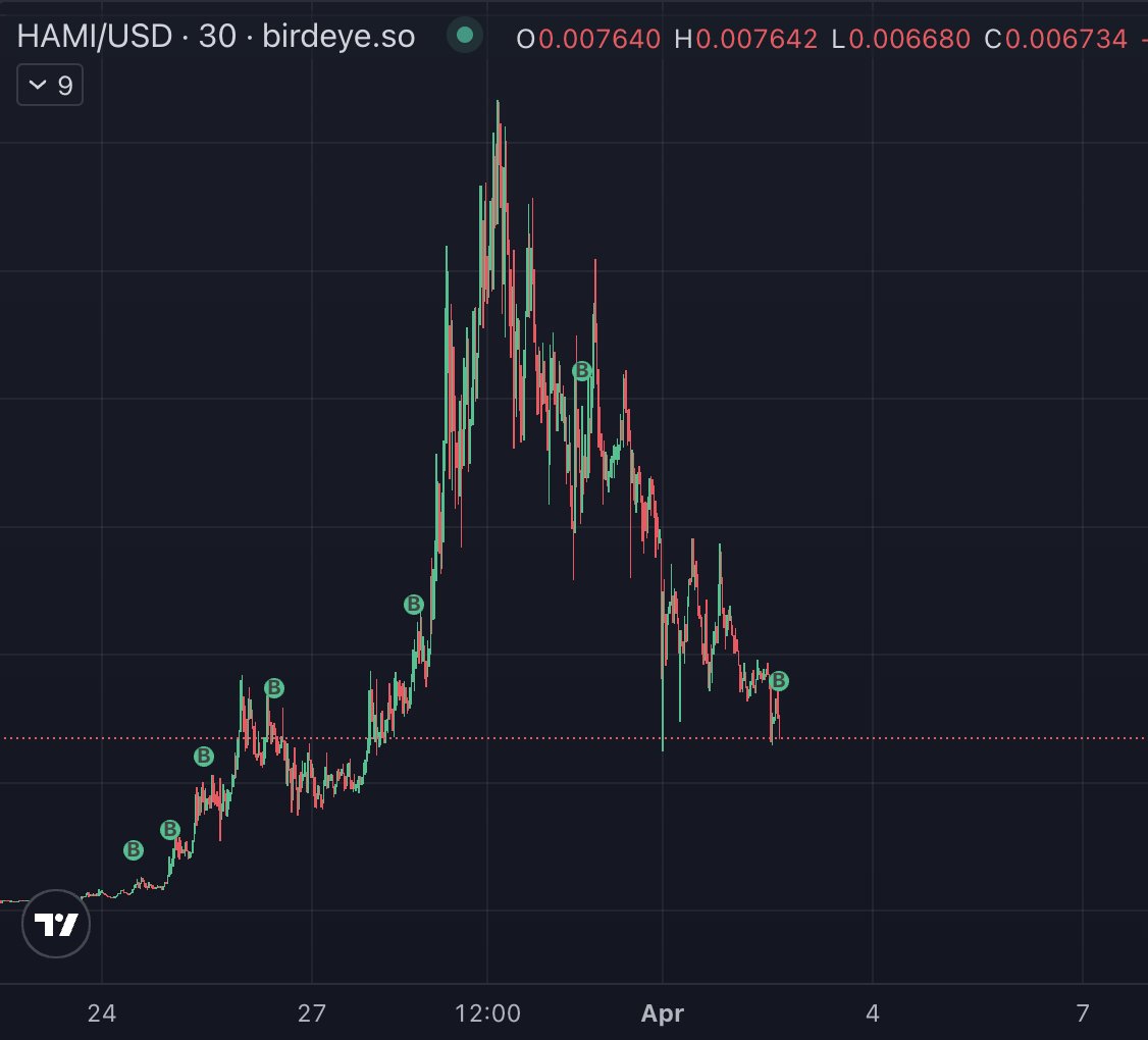 Bought more $HAMI 🐹 Conviction as strong as ever