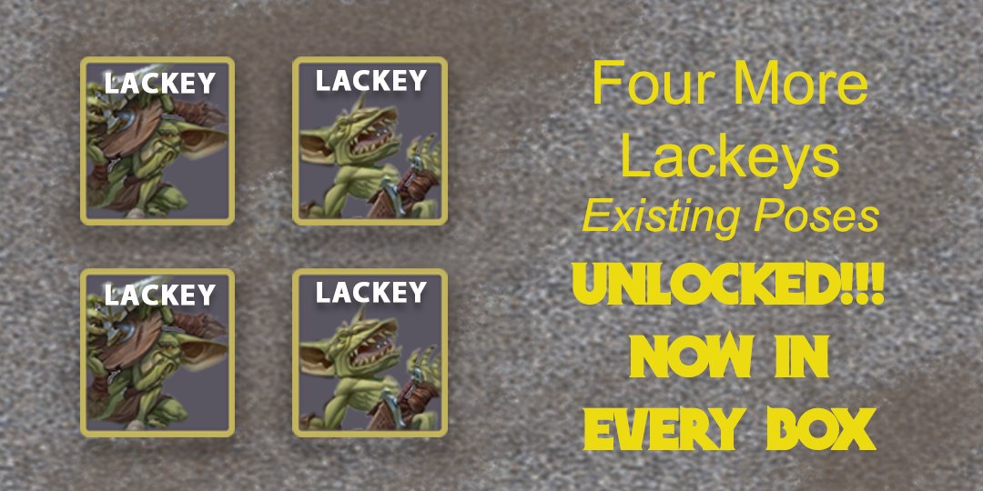 Just crossed $40K and added four more Lackeys in the Goblin Box! Check it out here... backerkit.com/c/projects/tre… @helloMCDM