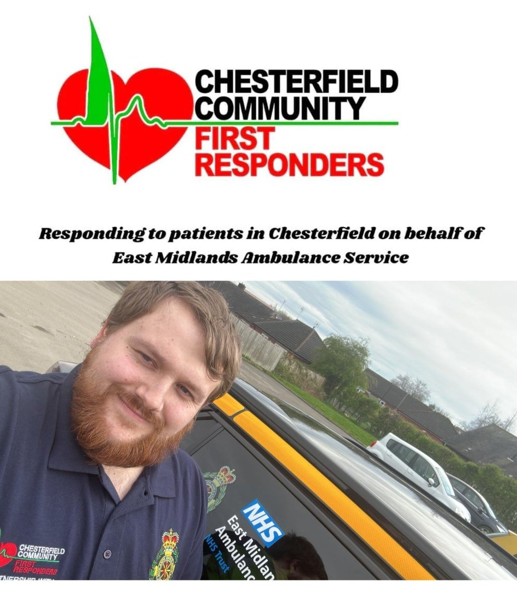 CfieldCFRs's tweet photo. Please welcome 1 out of 5 of our new Community First Responders 

Kieran

Well done on passing your Community First Responders Course recently 💚💚💚.

@EMASNHSTrust #volunteer #Chesterfield https://t.co/C4QZ040LUM