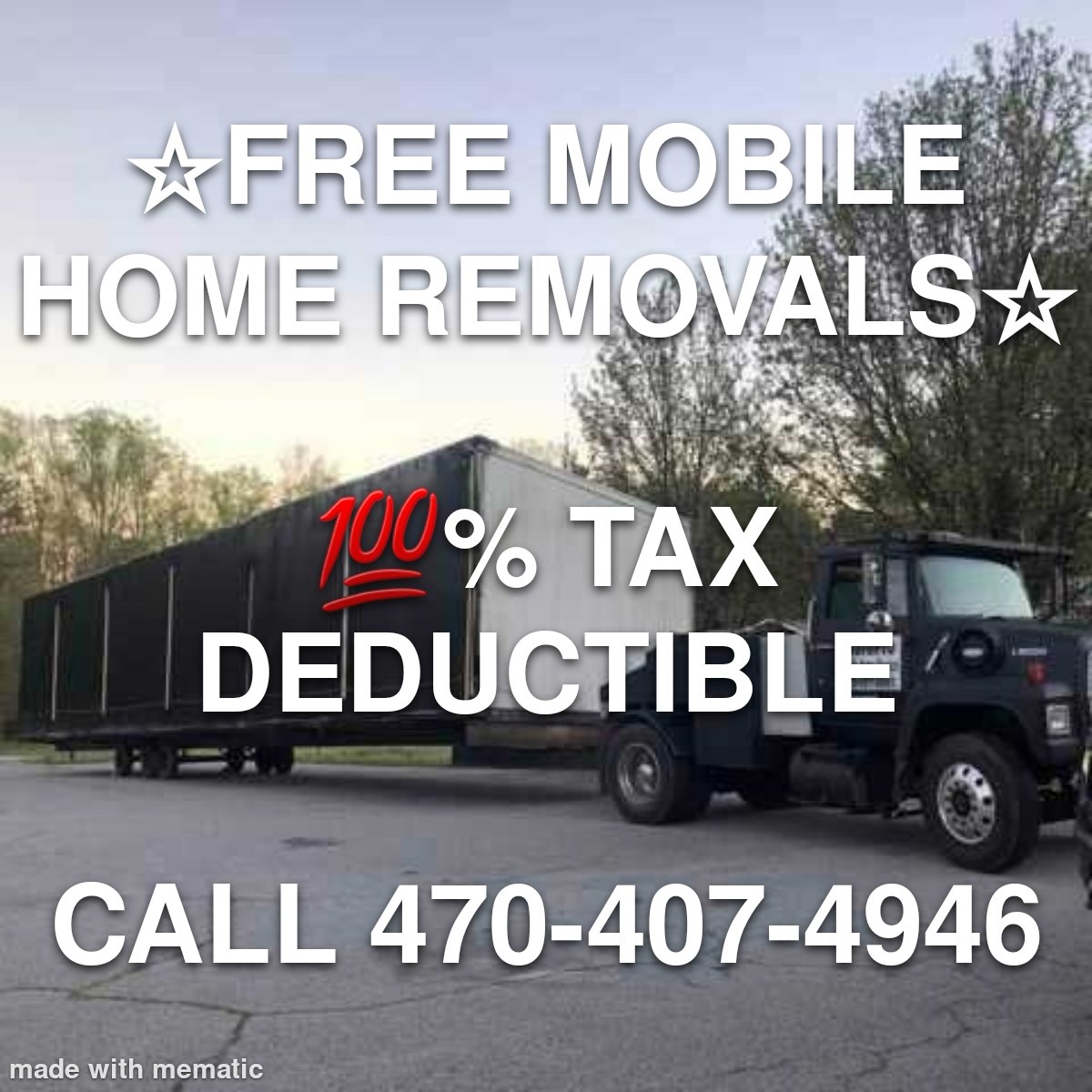 help4humanityco's tweet photo. *FREE REMOVAL SERVICE!!**🛥🚗🚌📞☎🧹🛠🇺🇸

HOMES FOR HOPE OFFERS FREE REMOVAL SERVICE FOR :

* SINGLE &amp; DOUBLE-WIDE MOBILE HOMES

* CAMPERS &amp; BOATS (old/ water damaged )
LOCATED EVERYWHERE
100% TAX DEDUCTIBLE DONATION!
470-407-4946 
PLEASE FEEL FREE TO LIKE AND FOLLOW US ! https://t.co/Y3lUB5wJYC