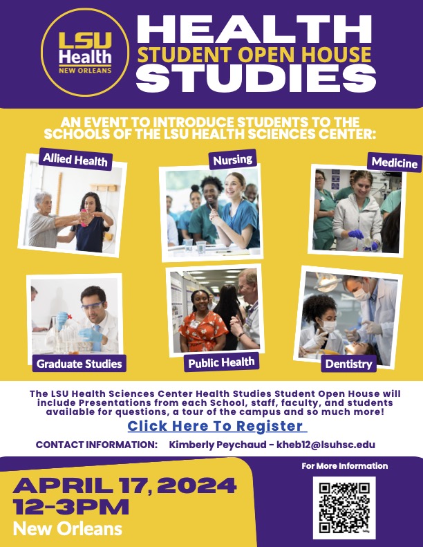Join us this month in learning what LSUHSC has to offer you!