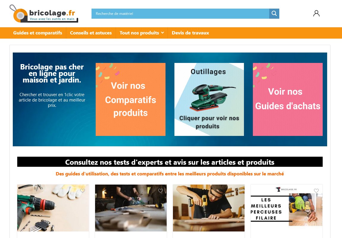 🔥 Le site Internet Bricolage.fr proposé aux enchères sur <a href="/interencheres/">Interencheres</a> Chrono :
interencheres.com/materiels-prof… / En savoir plus : boischaut.fr/le-site-intern… 
<a href="/onlinestratfr/">David Chelly</a> <a href="/SYMEV1/">SYMEV</a> <a href="/castorama_fr/">Castorama</a> <a href="/leroymerlinfr/">Leroy Merlin</a>