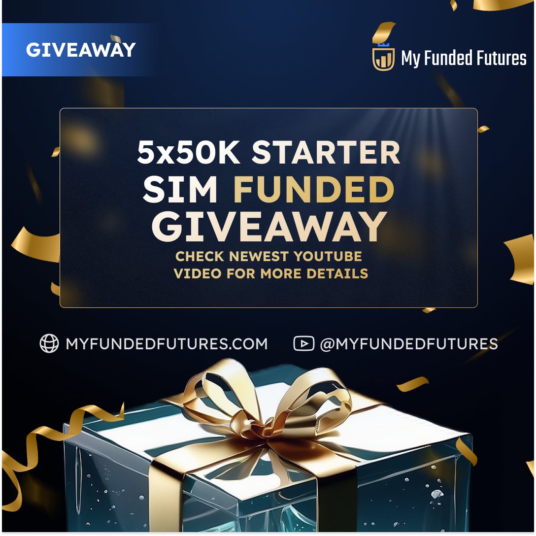 🚀 Giveaway Alert! Win one of five 50K PASSED Accounts! Here's how to enter: 1. Like & Subscribe to our YouTube channel 2. Drop a comment with your trading plan on our latest video: youtube.com/watch?v=v88Dpf… 3. Watch the video & ace the quiz! tinyurl.com/MFFUquiz