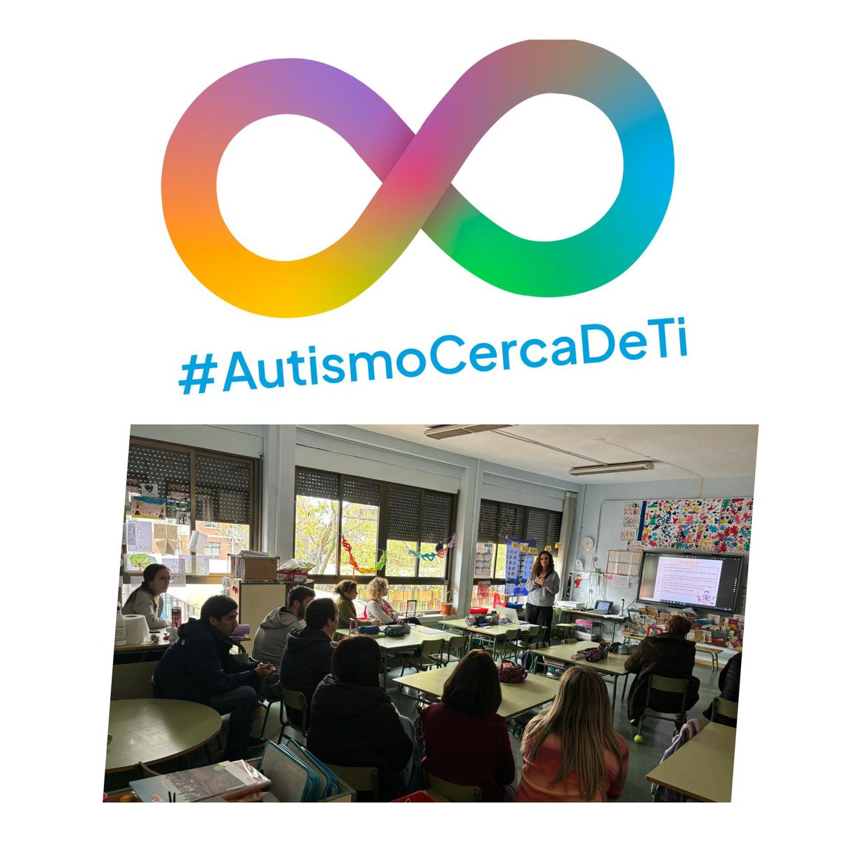 asuncion_rincon's tweet photo. Lucia nuestra enfermera ,nos ha dado una  charla sobre la importancia de la empatía y la comprensión hacia las personas con autismo,Tdh, y conducta desafiante,de cómo brindar un entorno acogedor y adaptado a sus necesidades, promoviendo la inclusión y el respeto.
#AutimoCercaDeTi https://t.co/MzHwGcoRaM