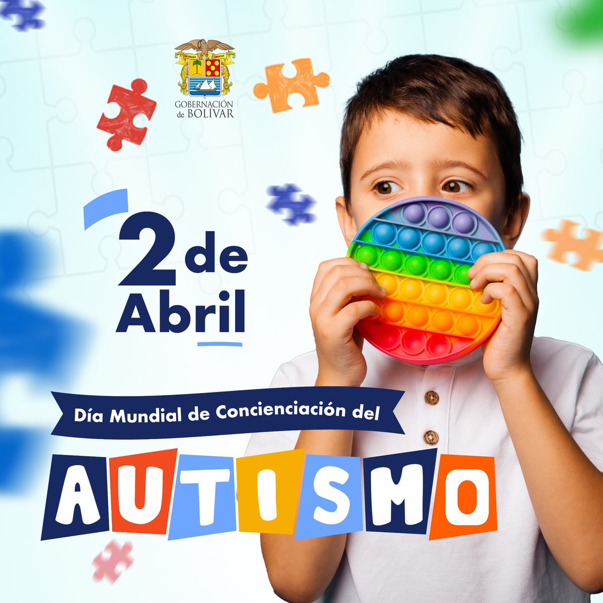 🧩💙 Hoy es el Día Mundial de la Concienciación sobre el Autismo Es un día importante para despertar interés, aportar al conocimiento y fomentar el respeto por las personas que tienen esta condición. Hagamos del mundo un lugar inclusivo y equitativo y accesible para todos. 🤲