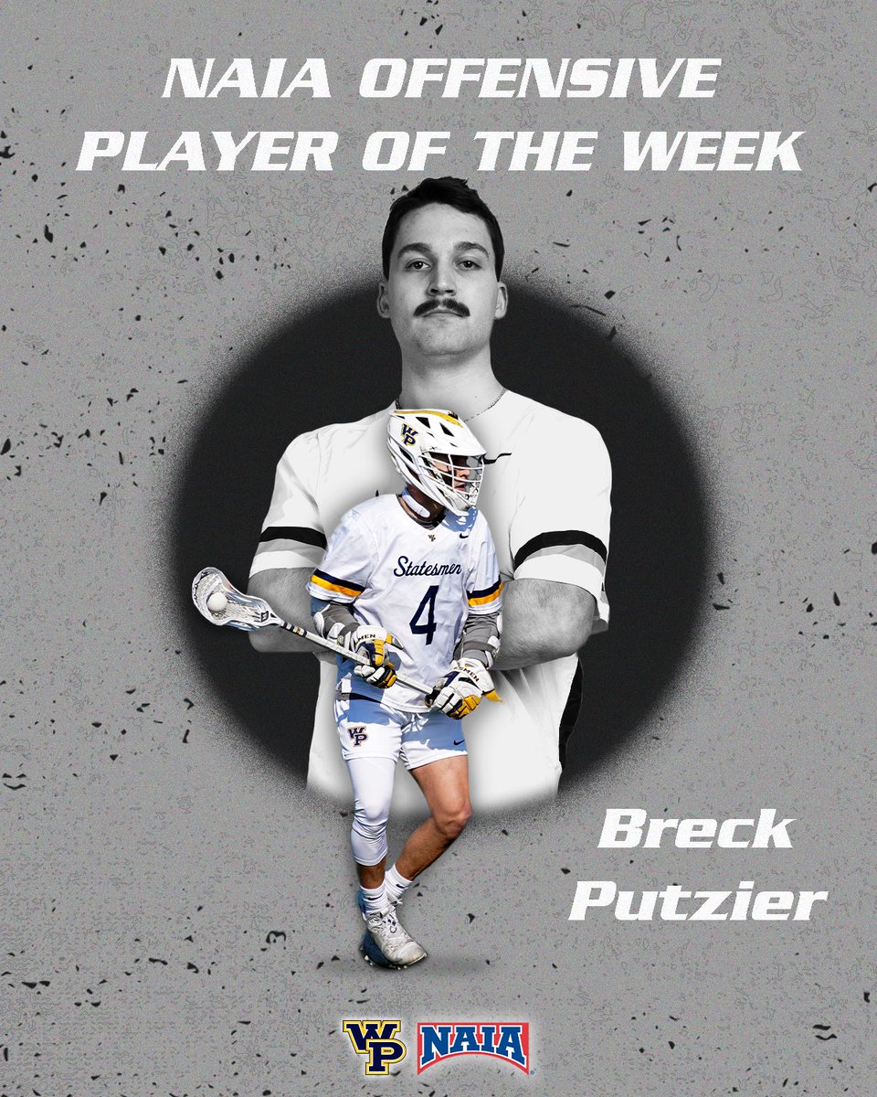 Congratulations to Breck Putzier on being named the NAIA Men’s Lacrosse Player of the Week. 

His second NAIA honor of the year.