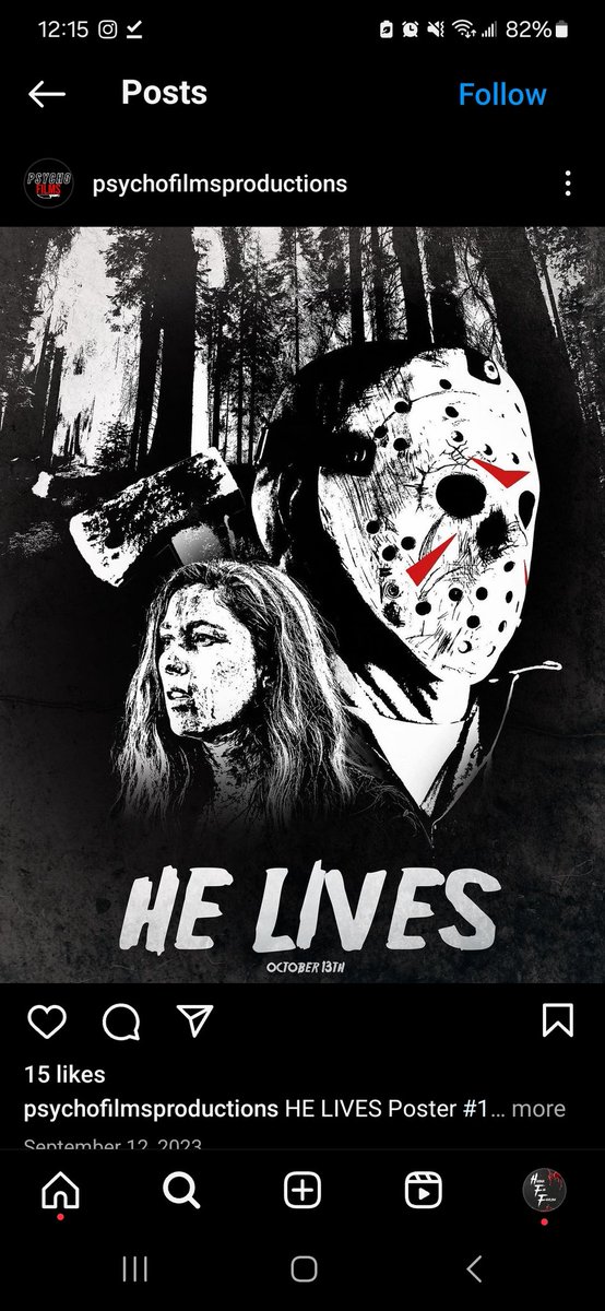 If you're still haunted by Jason, you're not alone. Watch @PsychoFilmsLLC HE LIVES bit.ly/3J3rBML #horrorfanfilms #fridaythe13th #helives #horror #fan #fanfilm #indie ##indiefilm #indiehorror #shortfilm #jasonvorhees #campblood #horrormovies #horrorfilm #youtube