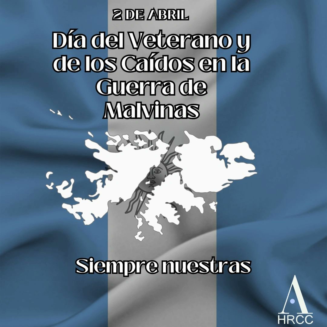 Hoy 2 de abril, Día del Veterano y de los Caídos en la Guerra de Malvinas, rendimos homenaje a aquellos que defendieron con valentía la soberanía argentina en las islas argentinas del Atlántico Sur. Malvinas siempre Argentinas. Siempre nuestras!