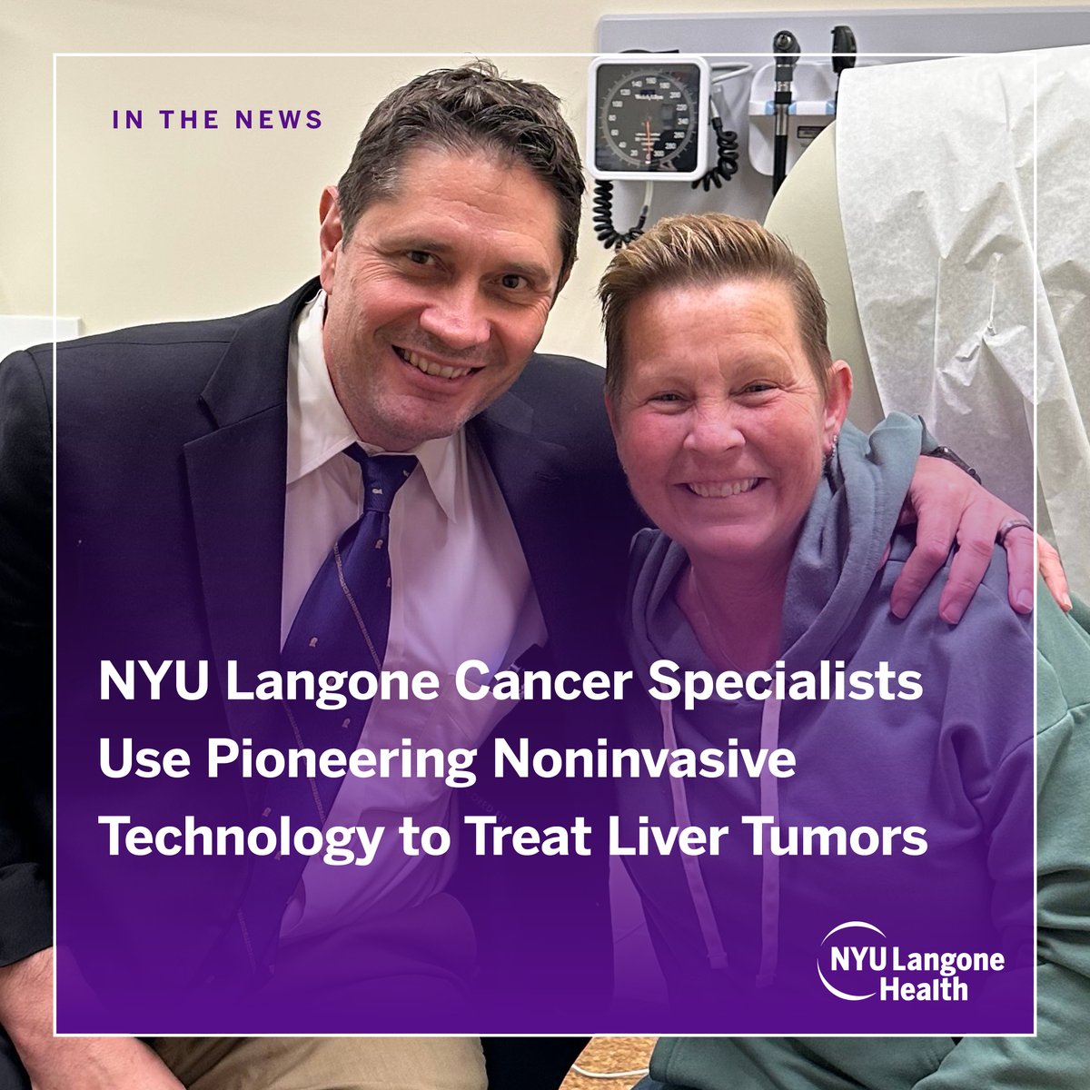 .@Perlmutter_CC specialists are the first in New York City to use histotripsy, a new technology that noninvasively ablates liver tumors and can also be used to shrink them ahead of surgical resection for improved outcomes. Learn more: bit.ly/4ahZ1mT