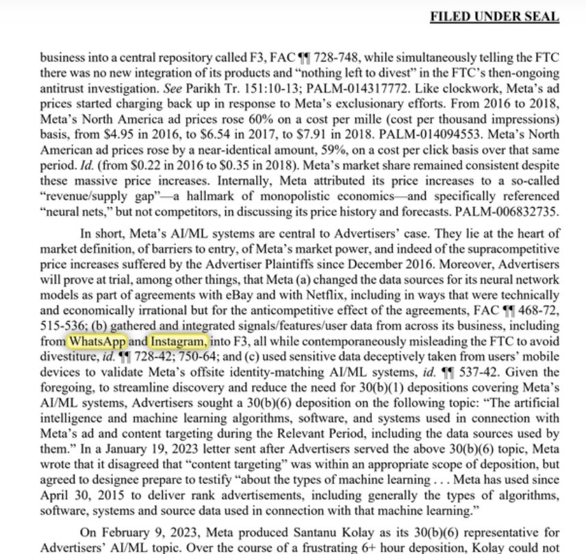 🚨Just-IN: WhatsApp and Instagram data included in the Netflix deal🚨

"gathered and integrated signals/features/user data from across its business, including from WhatsApp and Instagram"
