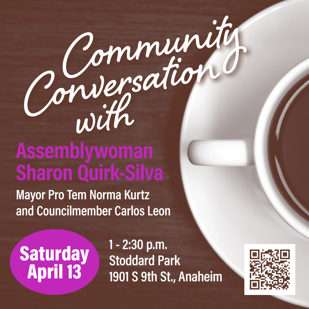 Join us for a lively Community Conversation event on April 13th! Connect with Mayor Pro Tem Norma Kurtz, Councilmember Carlos Leon, and myself to discuss what matters to you. Don't miss out on this opportunity to engage with your elected officials. RSVP: shorturl.at/bxyKP