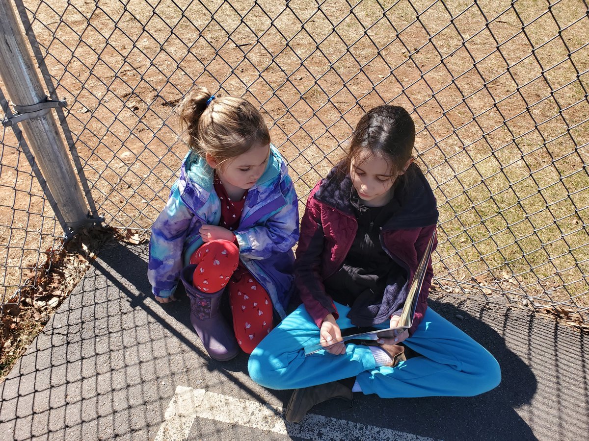 When there's a snowstorm forecasted in April, you take advantage of sunny skies! #LearningBuddies @smes