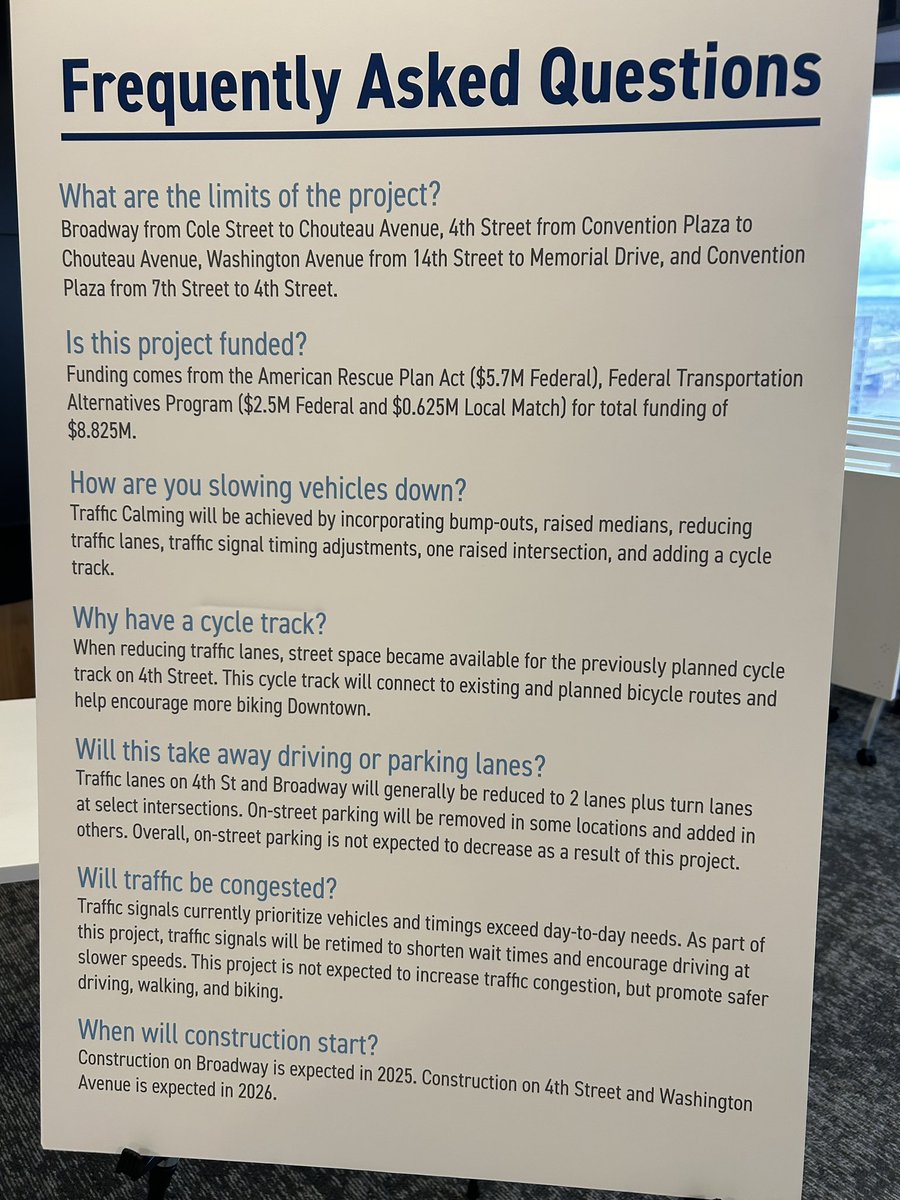 Happening Now: the Board of Public Service is hosting an open house at @GreaterSTLinc to highlight upcoming Downtown street improvements and gather public input. Open Houses are from 11am-1pm and 4pm-6pm today! #stl