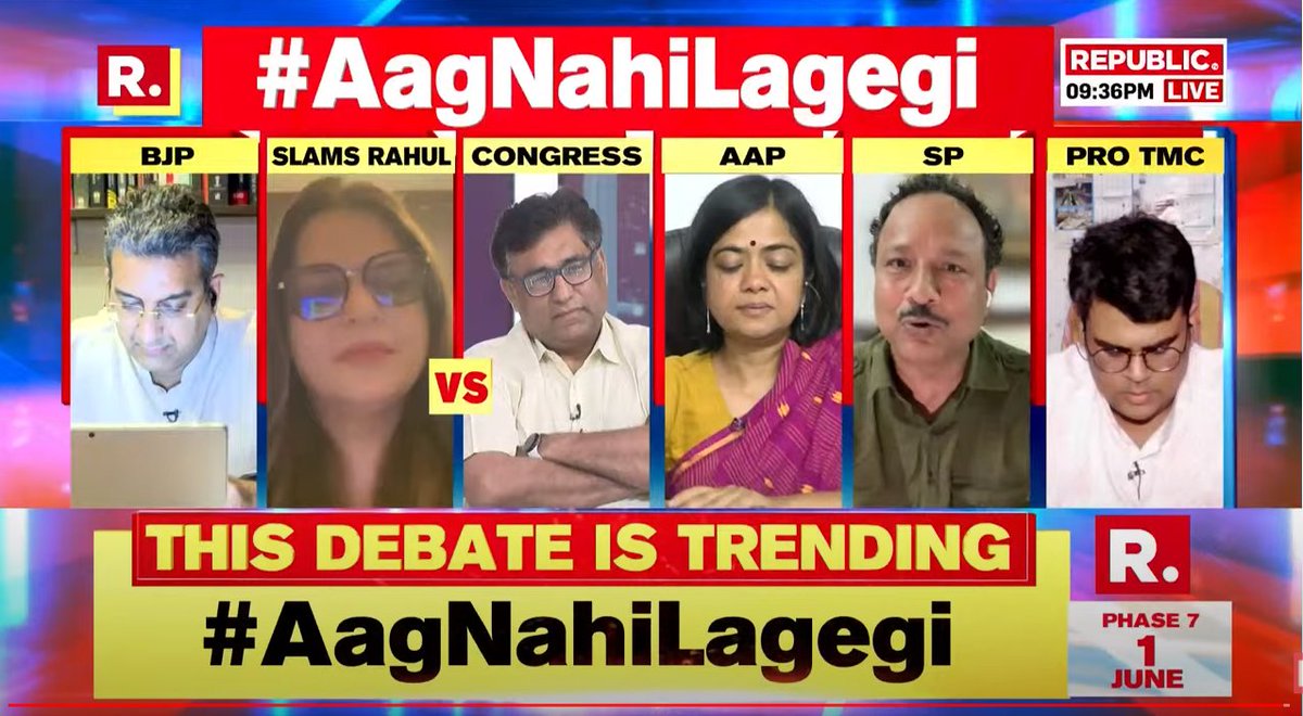 #AagNahiLagegi | 'We all know about what happened in Bengal's Sandeshkhali... We know that women were raped and some people were even murdered... all because they were in support of the BJP... Therefore, Trinamool Congress members shouldn't even talk about aag lagaana or law &