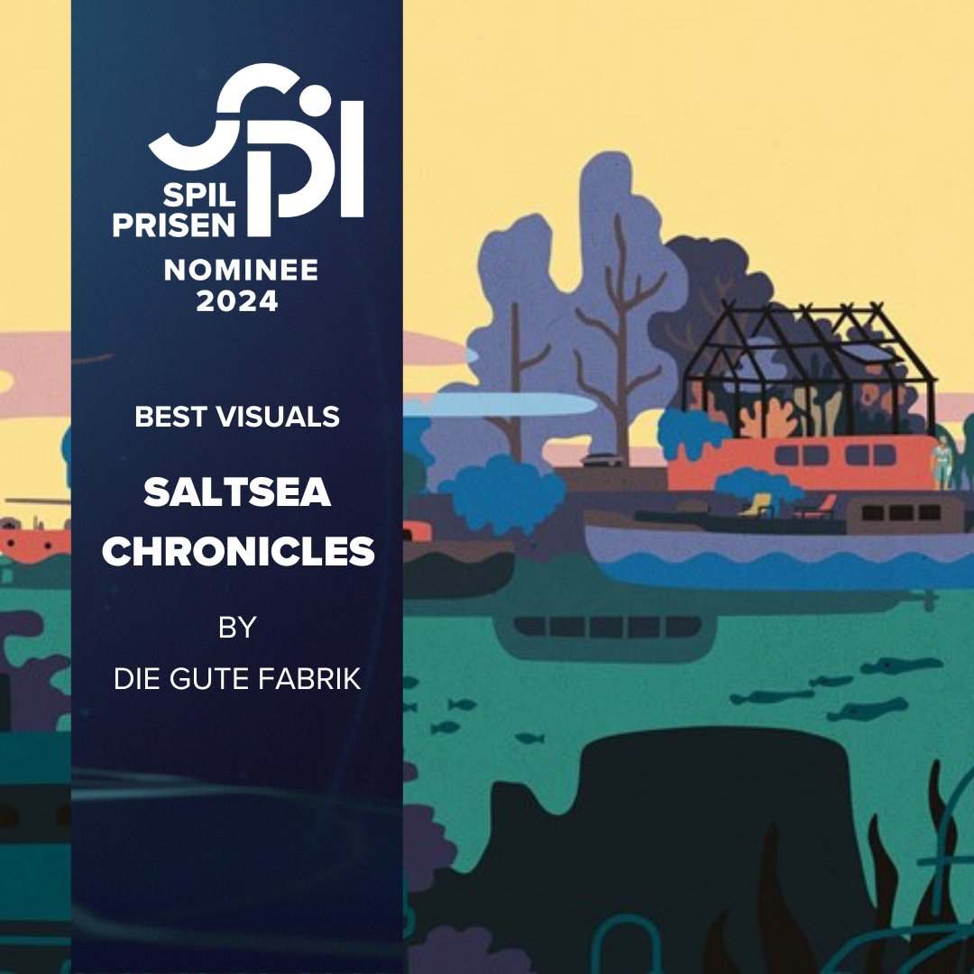 🇩🇰🏆 We're delighted to have received TWO nominations for Saltsea Chronicles in <a href="/SpilprisenDK/">Spilprisen</a>'s Danish game awards: Best Narrative &amp; Best Visuals!

💙⛵️ If you haven't checked out the game yet head to saltseachronicles.com to find it on PC, Switch &amp; PS5.