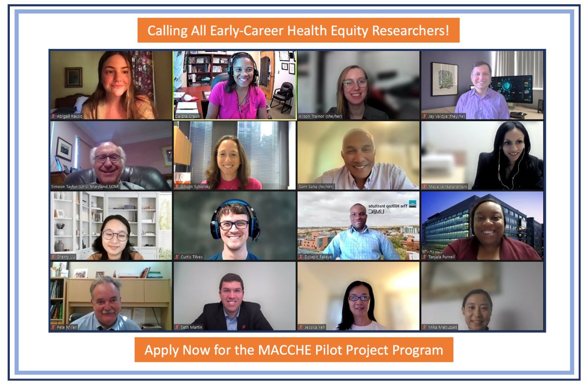 Calling all early-stage investigators leading projects related to #CardiometabolicDiseaseDisparities. The Mid-Atlantic Center for Cardiometabolic Health Equity (MACCHE) #PilotProjectAward Program is now accepting applications! Learn more and apply 🔗 loom.ly/VRxfYew