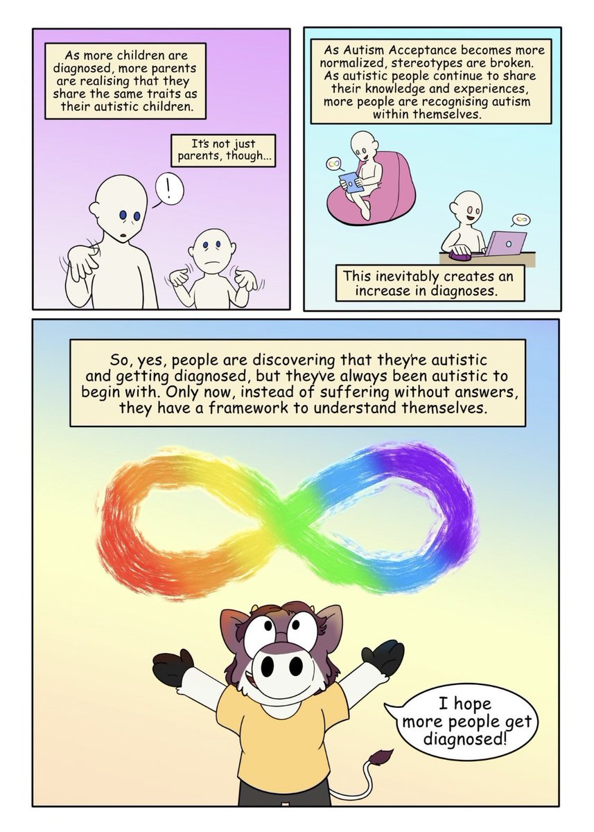 #WorldAutismDay is today so I figured it’s time to bring this comic back #AutismAcceptanceMonth #AutismAcceptance #AutismPrideDay