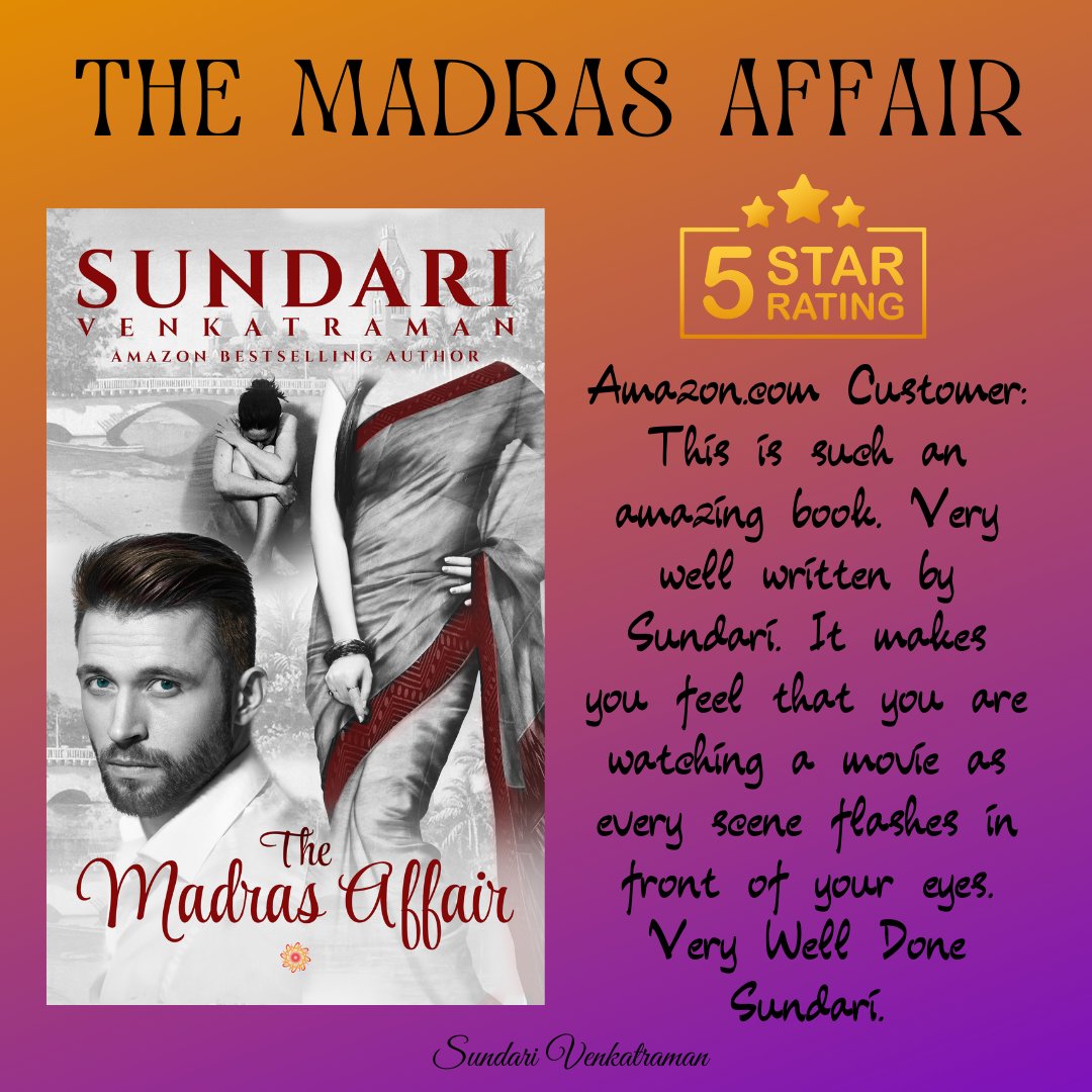 THE MADRAS AFFAIR #TheMadrasAffair #KindleUnlimited #RomanceNovel #contemporaryromance #Romance She turned the shower on and scrubbed herself twice with soap trying to remove the imprint of Giridhar’s touch. She felt like trash every time he touched her.   amazon.com/dp/B0743X54SN