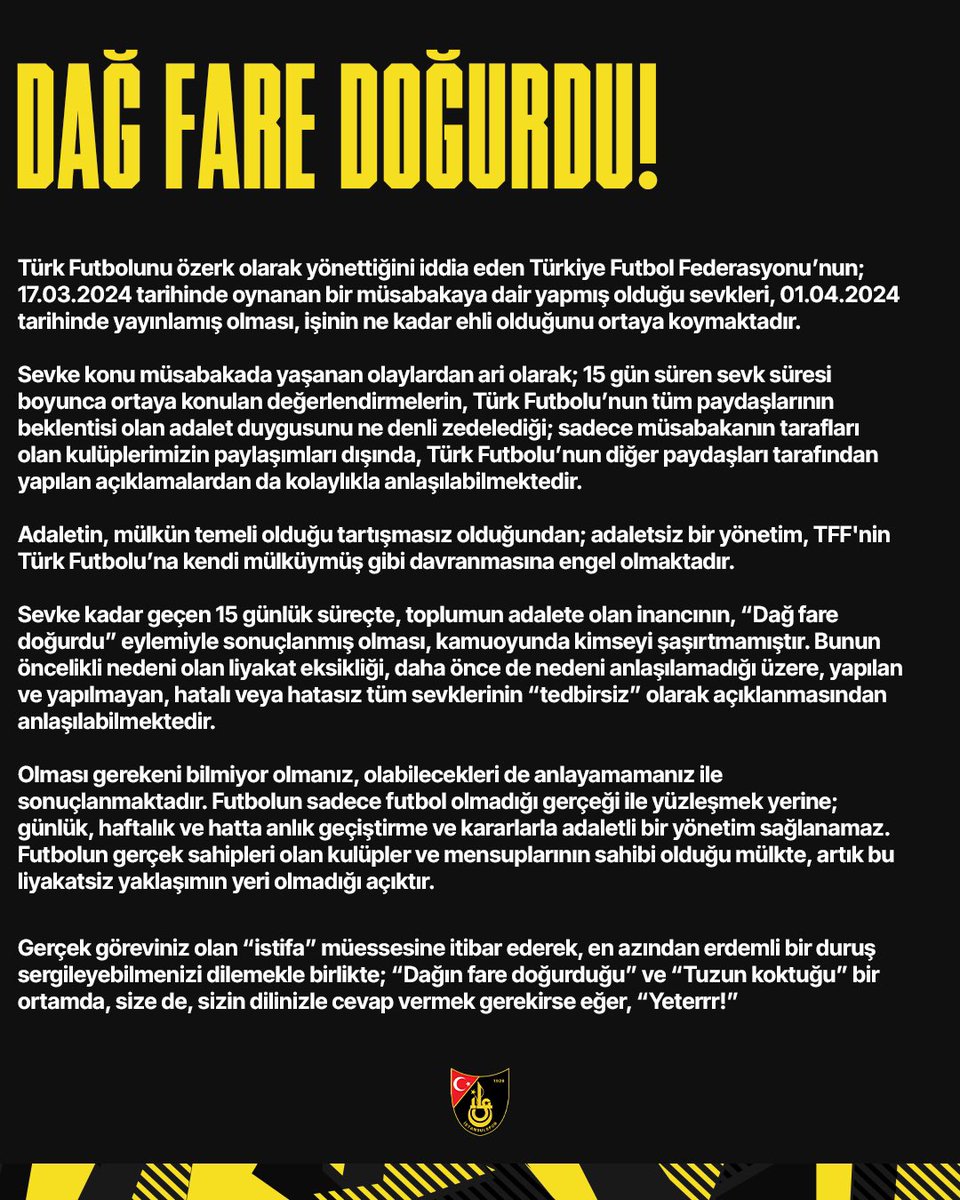 KAMUOYUNA: DAĞ FARE DOĞURDU!