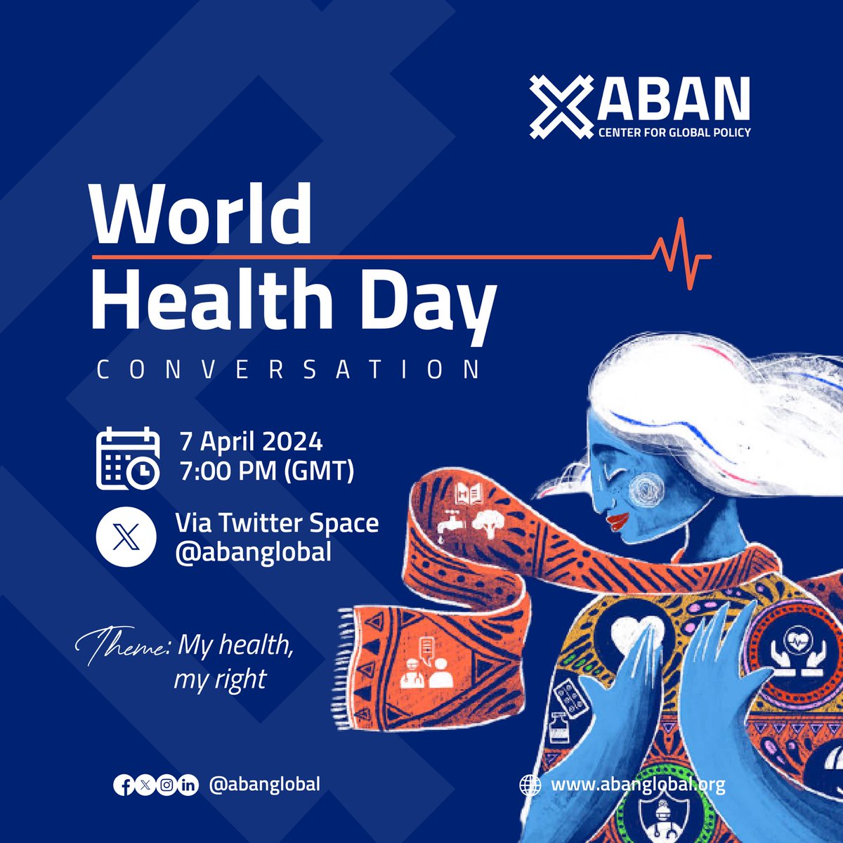 Join us on April 7, as we celebrate World Health Day, with an X-Spaces conversation at 7:00 pm (GMT). Discussions will be centred on access to healthcare, health-related resources, and more