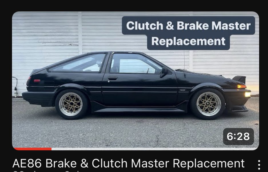 RickCunanan's tweet photo. Latest YouTube vid!!

In preperations for for big flywheel and clutch install I figured I’d do the clutch master as well as brake master first.

Link in profile! https://t.co/l8Jll9u0gb