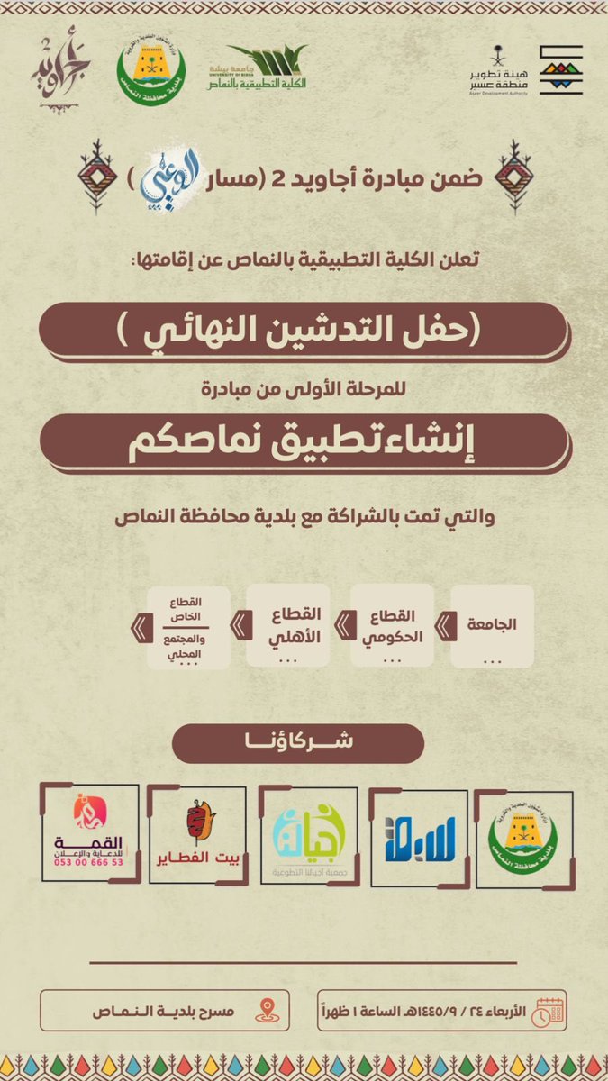 الكلية التطبيقية بالنماص tweet media