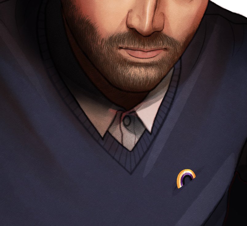 Preview of a piece i did for <a href="/DTFanzine/">Many Faces: A David Tennant Fanzine</a> of the man himself #davidtennant. full thing is on my pa🌳on for now!

if you missed your chance to nab a copy we are now doing another digital run for charity (1/2)