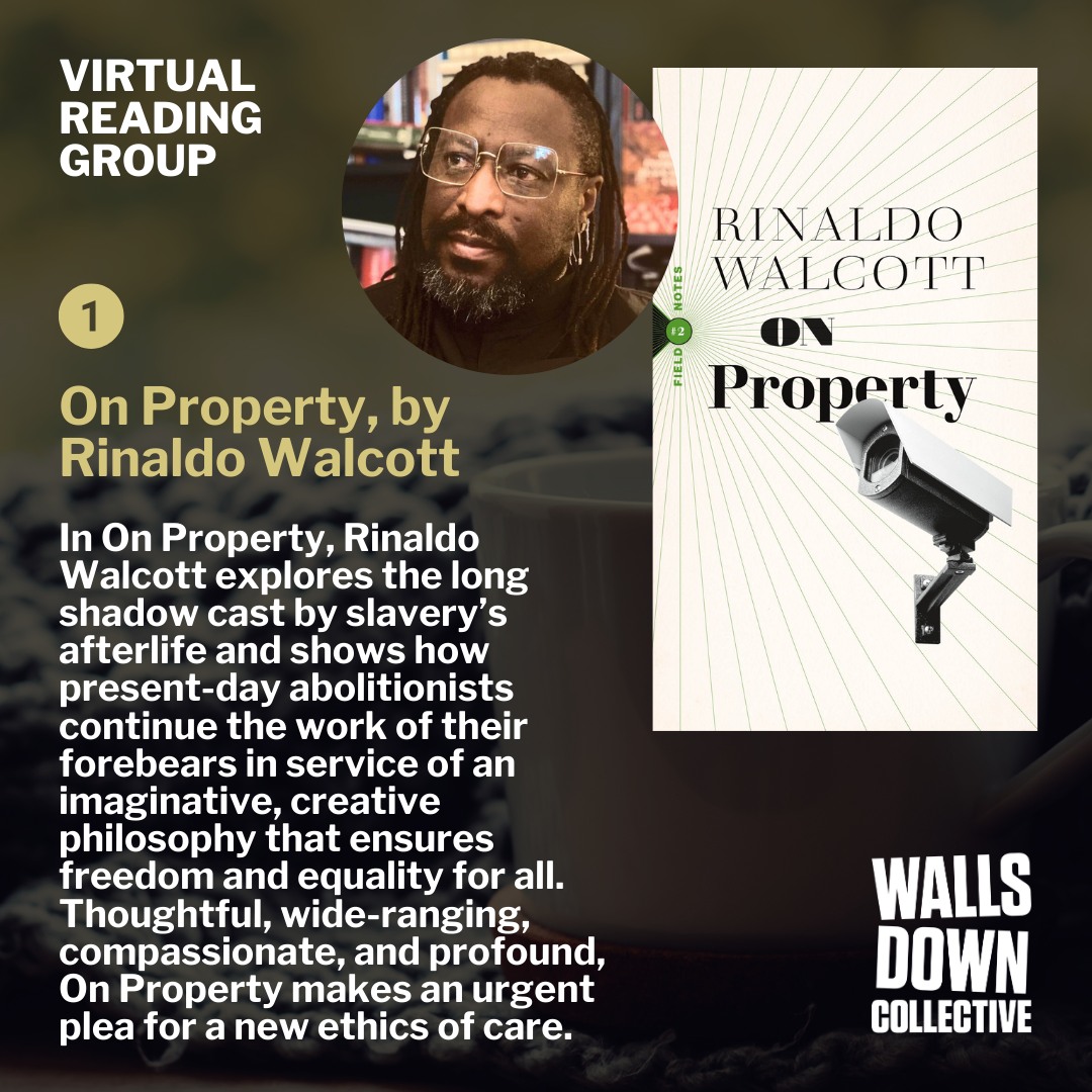 April 11th, 7PM MST Bi-weekly Reading Group Live reading sessions for us to learn and discuss history, movement building, mutual aid, and abolition. Currently reading: On Property by Rinaldo Walcott. Registration: us06web.zoom.us/meeting/regist…