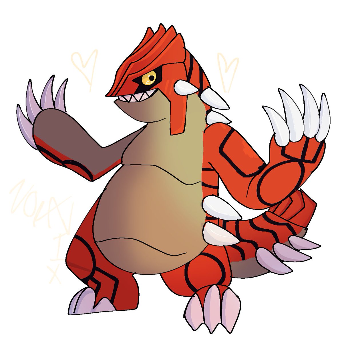 groudon !! part of a trade with @dinomitee_ , love them 💙