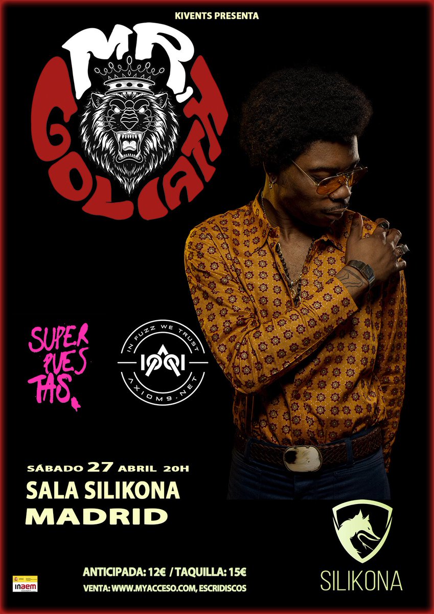 Oficialmente, y de la mano de <a href="/Kivents1/">Kivents</a>, voy a poder presentar mi primer 💿 El 27 en la <a href="/salasilikona/">SalaSilikona</a> junto a #Superpuestas y #Axiom9.

Puertas: 20 h.
Concierto: 20 h 30 min.

Las entradas estarán disponibles <a href="/Escridiscos/">Escridiscos</a> (físico) y en Myacceso.com (online)

👑🦁