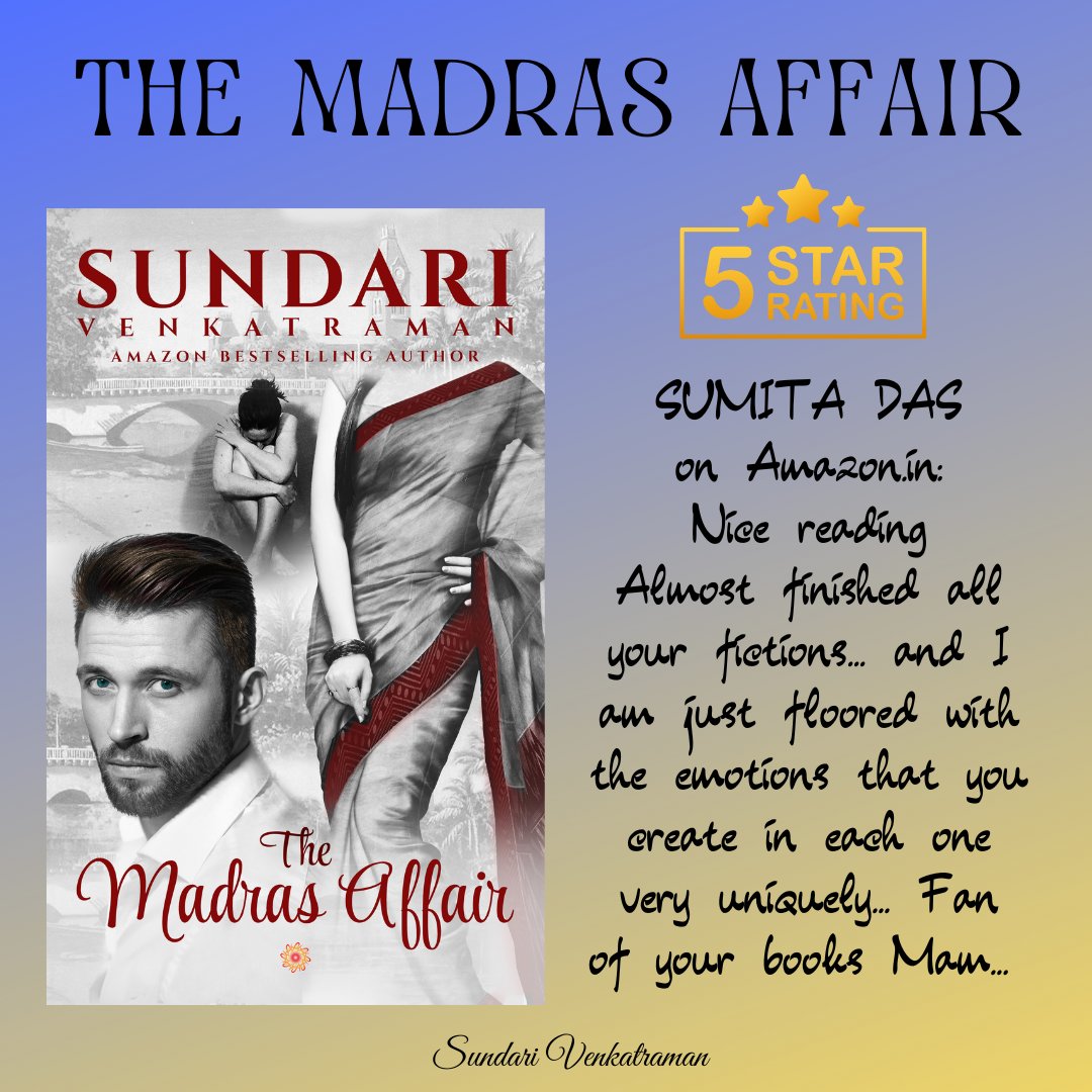 THE MADRAS AFFAIR #TheMadrasAffair #KindleUnlimited #RomanceNovel #contemporaryromance #Romance She turned the shower on and scrubbed herself twice with soap trying to remove the imprint of Giridhar’s touch. She felt like trash every time he touched her.   amazon.com/dp/B0743X54SN