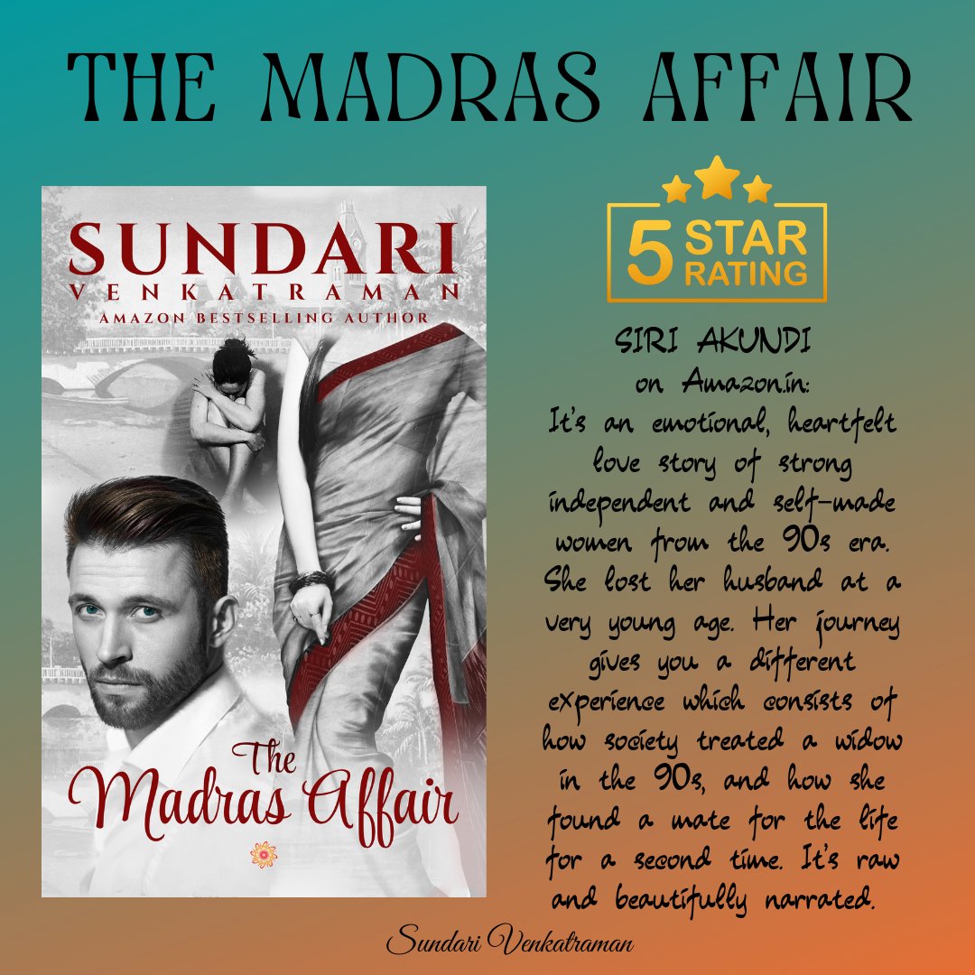 THE MADRAS AFFAIR #TheMadrasAffair #KindleUnlimited #RomanceNovel #contemporaryromance #Romance She turned the shower on and scrubbed herself twice with soap trying to remove the imprint of Giridhar’s touch. She felt like trash every time he touched her.   amazon.com/dp/B0743X54SN