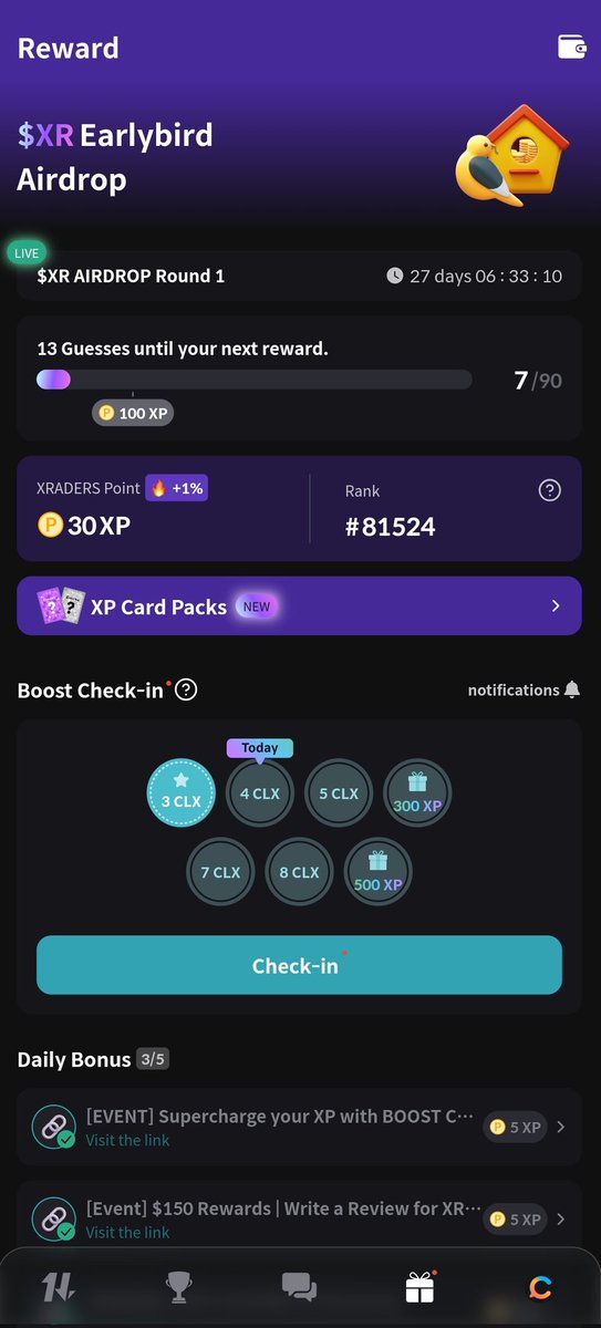 A_mossAA's tweet photo. @xraders_xyz Just started boosting my check-in and I'm not regretting for a second.... Having fomo? then don't fade $XR or you lose✌️ #XREarlybirdAirdrop #BOOSTCheckIn #GoXRADERS #XRADERS
Username : MaleGod05 https://t.co/2Ju7yQd0Ps