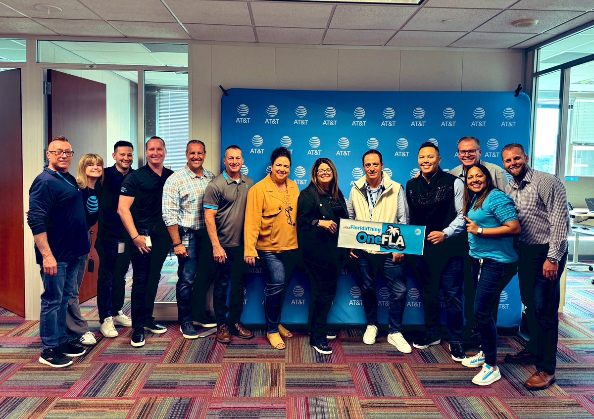 Hello Sunshine State! 🌞 Excited to be here in OneFLA! Ready to ride the wave of fun and innovation. Stay tuned, great things are coming! #OneFLA 😎🌴#LifeAtATT #ItsAFloridaThing