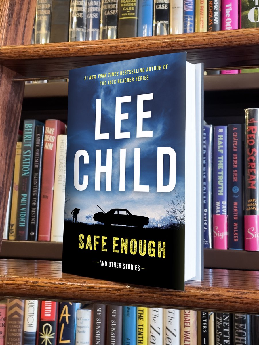 Cover reveal: SAFE ENOUGH AND OTHER STORIES by Lee Child Get ready for 20 crime stories by the creator of Jack Reacher, collected for the first time with a new introduction by Lee Child himself. In stores September 3, available now for preorder: bookshop.org/p/books/safe-e…