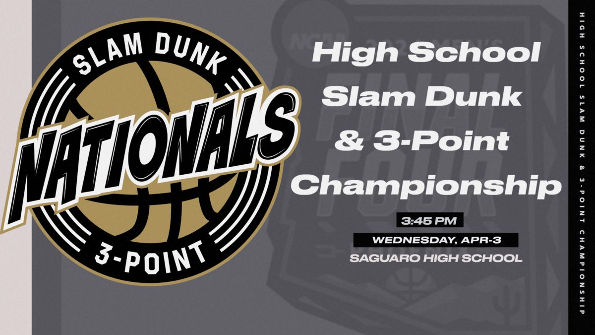 Excited and honored to host the High School National Slam Dunk & 3 Point Contest at @MBBSaguaro tomorrow. @AZSportsEnt @IntersportHoops