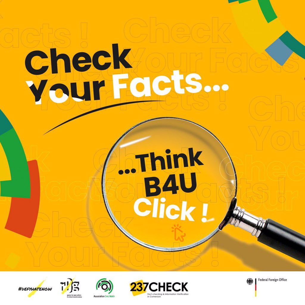 To mark #FactcheckingDay, remind the #ThinkB4UClick attitude to tackle #FakeNews 🟠Check the sources and origin of a content 🟠Avoid sharing emotionally-charged content 🟠Check whether the information is also relayed by credible pages 🟠Question the motives behind a content