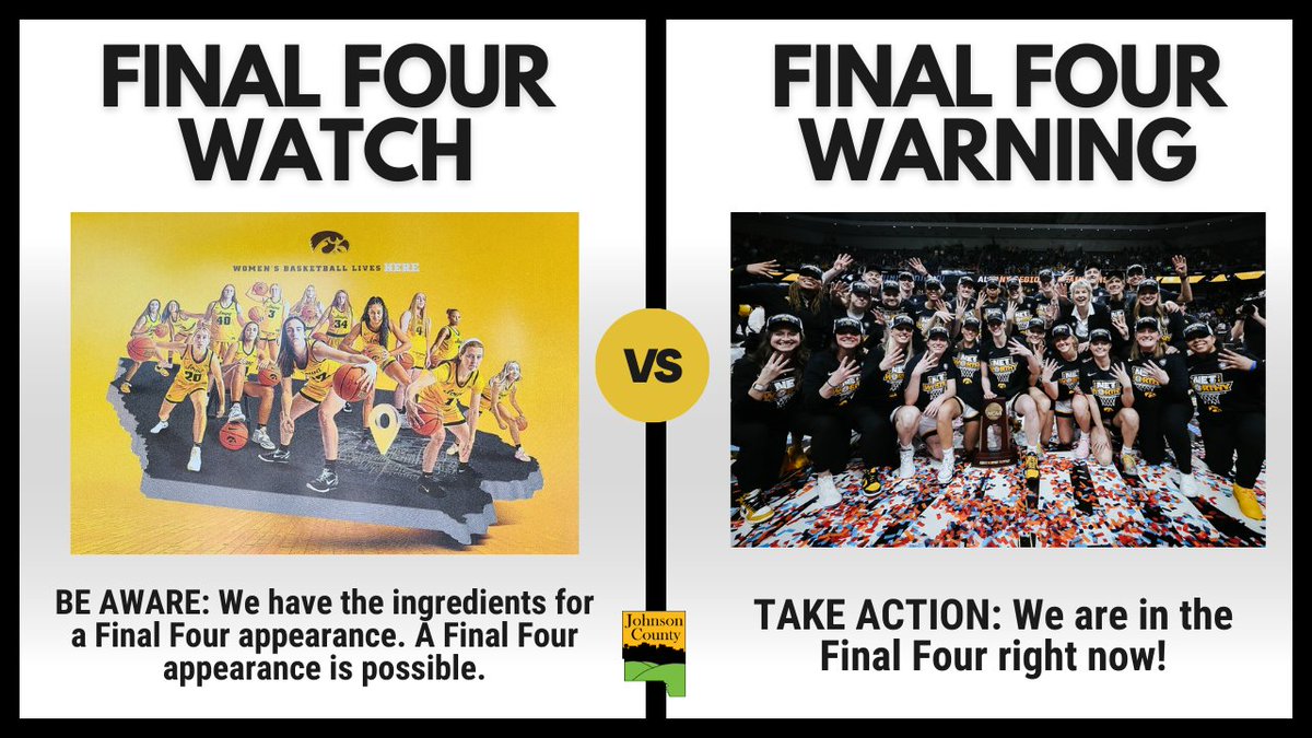 It's April, which means a threat of severe weather, do you know the difference between a WATCH and a WARNING? 🏀🏆