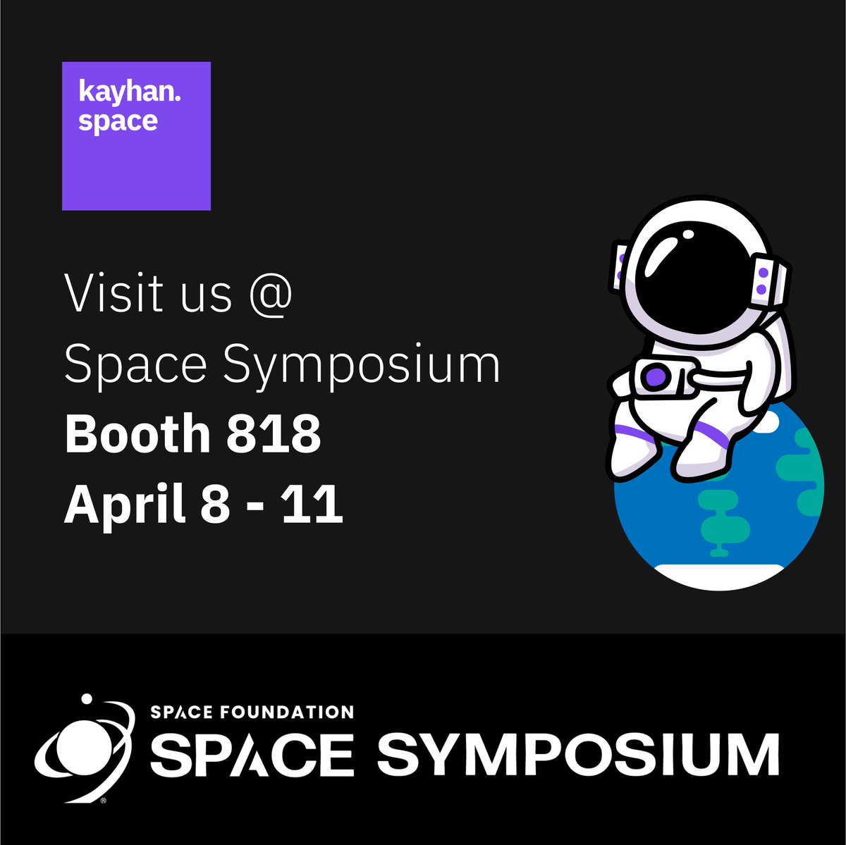 Kayhan Space will be at the 39th #SpaceSymposium hosted by @SpaceFoundation! Discover how Pathfinder™ enables autonomous space traffic coordination for satellite operators around the globe next week at Booth 818 Request a meeting with our team at kayhanspace.typeform.com/nss2024 🛰️