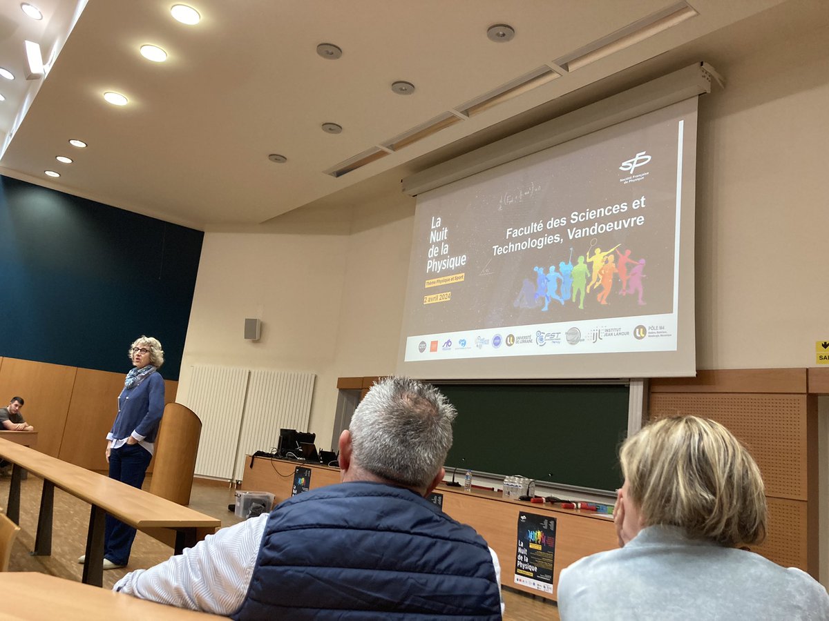 Première nuit de la physique, sur le thème « physique et sport » ce soir à la @FstNancy !