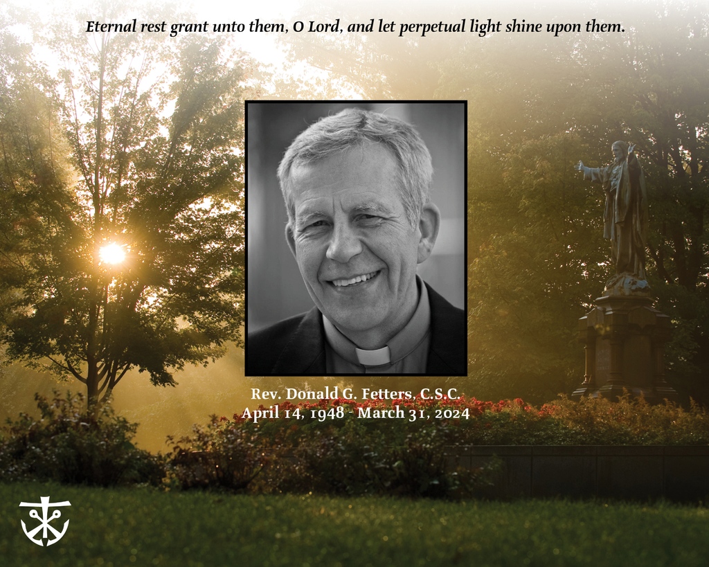 It is with deep sadness we share the passing of Rev. Donald G. Fetters, C.S.C. Read about his ministry work and journey at holycrossusa.org/article/revdon… #holycrossus #congregationofholycross @BCHSPhoenix