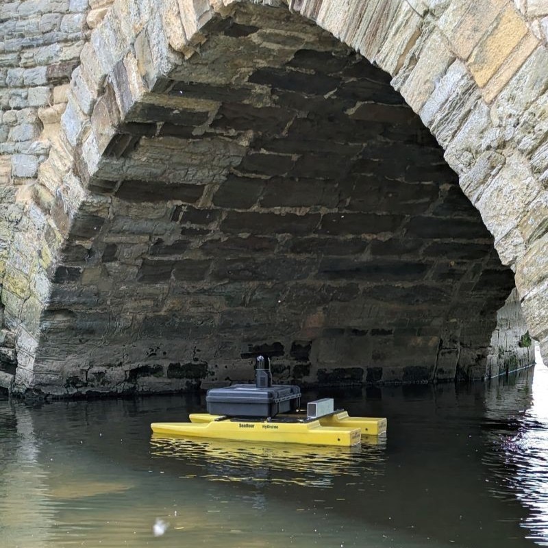 Setting sail for data discovery! 🛥️ The Leica BLK ARC is hopping aboard a Hydrone - transforming under-bridge exploration. 📸: Phil Miller #LeicaBLK #BLKARC #BLKAutonomy @HexagonAB