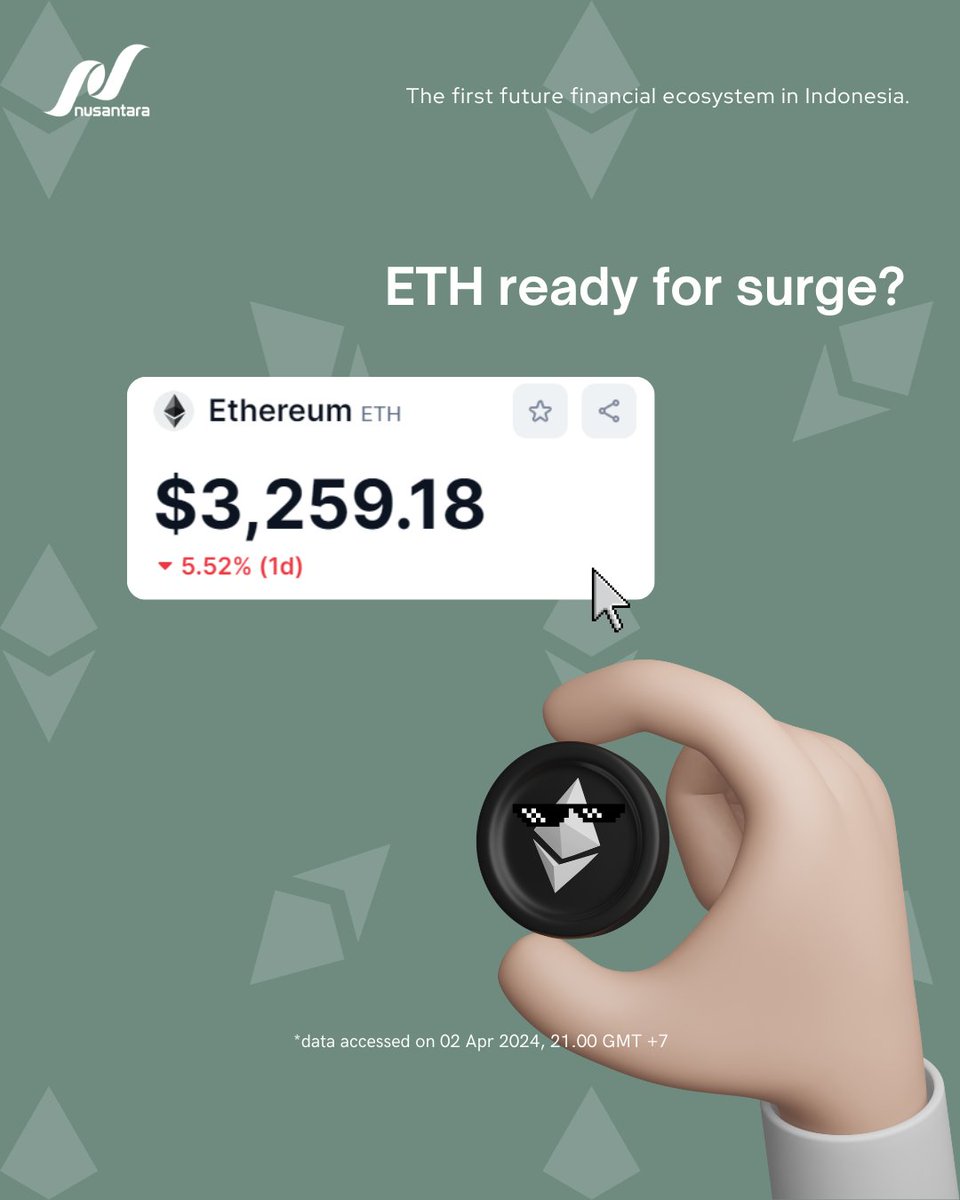 nusantaracorp's tweet photo. Jimmy Boss said "#Ethereum and altcoins are gearing up for a surge. They'll either shoot up right away or after one last shake. "

"The upward trend is on, and time is ticking. ETH$ETH�. Sol SOL$SOL�. Ros ROSE$ROSE�. NIZA$NIZA Niza."

Will it be true?

#ethereum #nuswallet https://t.co/FuZody1OuI
