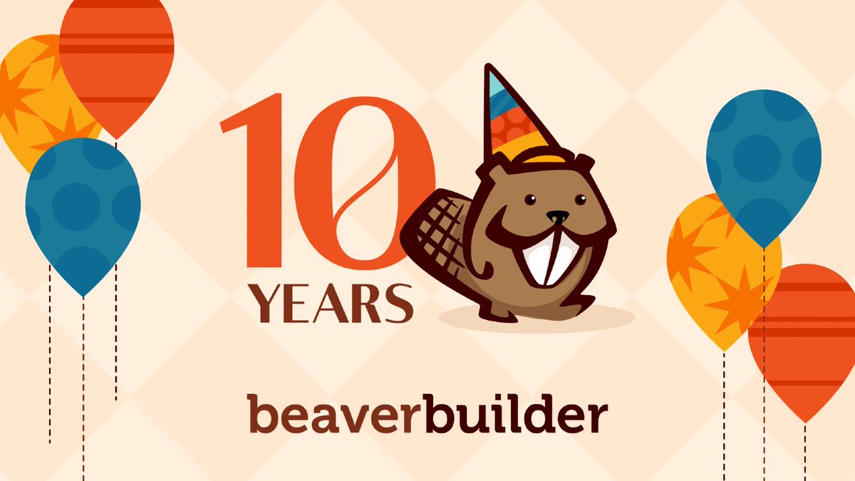 🎉 Big shoutout to our incredible community for helping us reach the monumental milestone of 10 years! 

🥳 Thank you for being part of the Beaver Builder journey. Here's to many more years of building amazing websites together! 🚀 #WordPress 🎂🎈

wpbeaverbuilder.com/beaver-builder…