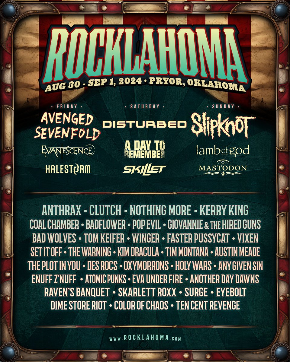 Rocklahoma's back with a lineup that's going to set Pryor, OK on fire! 🔥 Exclusive Presale for our email community starts April 3 at 10am CST - check your inbox for the code. New to ROK? Sign up for presale access on our site, or wait for general sale on April 5. #Rocklahoma