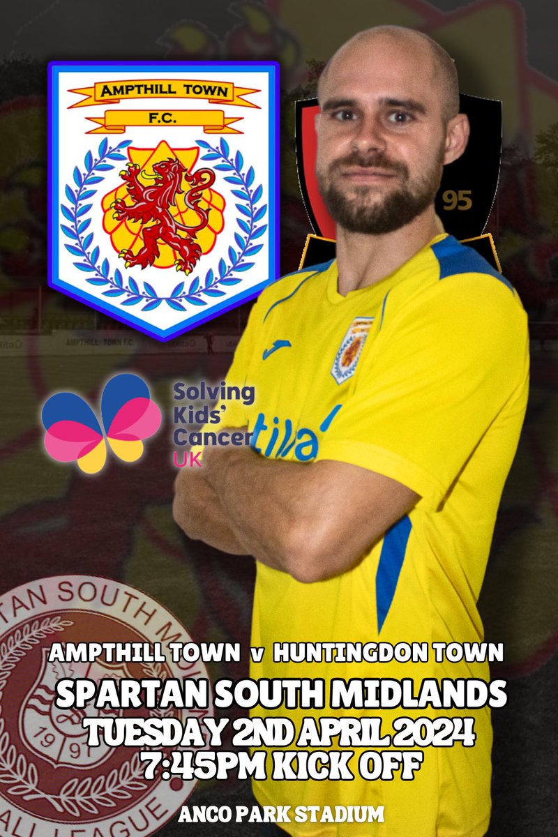 ampthillfc's tweet image. Don’t forget that tonight’s match against @HuntersTownFC is FREE ENTRY!

We will be collecting money for @SKC_UK this evening!

See you there!